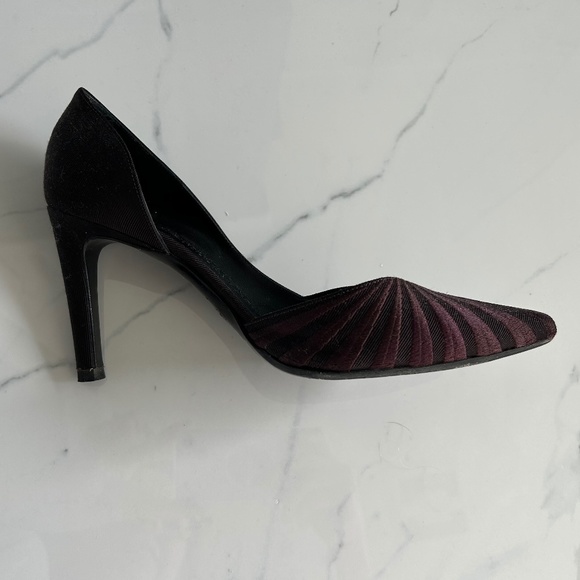 Giorgio Armani Pumps, High Heels, US 7.5, Dark Brown, Made in Italy $1095 SALE - Picture 3 of 6
